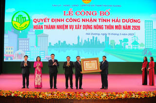 Tỉnh Hải Dương hoàn thành xây dựng nông thôn mới 