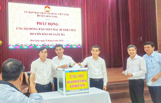 Đà Nẵng: Mặt trận huyện Hòa Vang phát động ủng hộ đồng bào bị thiệt hại do bão số 3