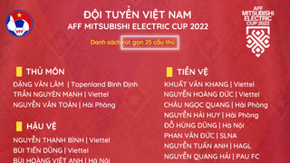 Danh sách ĐT Việt Nam dự AFF Cup 2022