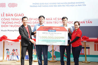 Thêm một công trình cho học sinh Trường Phổ thông Dân tộc bán trú tiểu học xã La Pan Tẩn