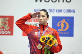 Dương Thúy Vi - cô gái vàng Wushu Việt Nam giành HCV mở màn SEA Games 31