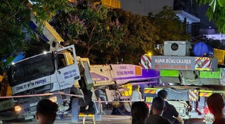 Vụ đổ cần cẩu xe bê tông làm 5 người thương vong ở Thái Bình: Khởi tố vụ án