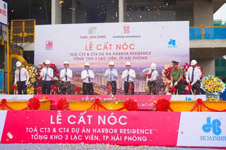 Trưởng Ban Kinh tế Trung ương dự Lễ cất nóc nhà ở xã hội tại Hải Phòng
