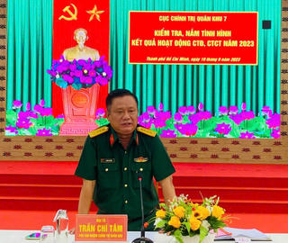 Cục Chính trị Quân khu 7 kiểm tra công tác Đảng, công tác chính trị năm 2023