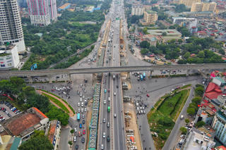 Hai đơn nguyên cầu đô thị nút giao Mai Dịch sẽ hoàn thành vào tháng 3/2024