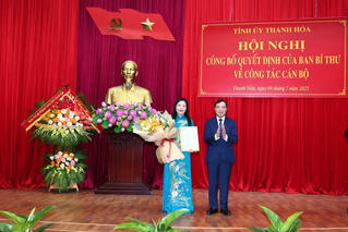 Thanh Hóa: Bà Phạm Thị Thanh Thủy giữ chức Chủ nhiệm Ủy ban Kiểm tra Tỉnh ủy