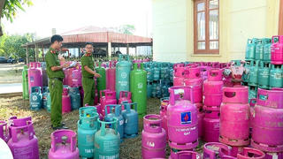 Triệt phá cơ sở sang chiết gas trái phép 