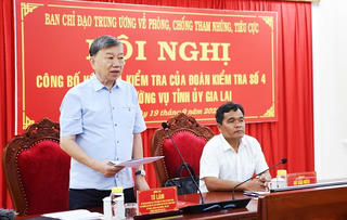 Công bố kết quả kiểm tra về phòng, chống tham nhũng, tiêu cực tại Gia Lai
