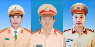 Truy thăng cấp bậc hàm đối với 3 cán bộ, chiến sĩ Công an hy sinh tại Lâm Đồng