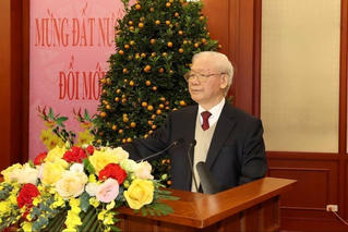 Toàn văn phát biểu của Tổng Bí thư tại buổi chúc Tết lãnh đạo Đảng, Nhà nước