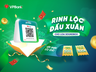 VPBank tặng loa thông báo biến động số dư – lì xì đầu xuân, rước lộc may mắn cho chủ hộ kinh doanh