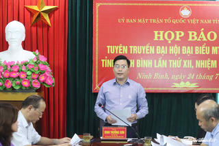 Ninh Bình tổ chức đại hội Mặt trận trong ngày 8 và 9/8