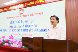 Bàn giải pháp nâng cao vai trò giám sát của nhân dân