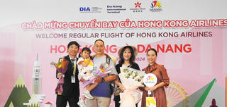 Đà Nẵng: Đón chuyến bay đầu tiên của Hong Kong Airlines