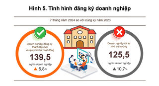 14.700 doanh nghiệp thành lập mới trong tháng 7