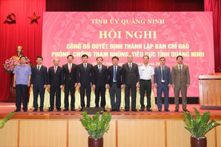 Ban Chỉ đạo Phòng chống tham nhũng, tiêu cực tỉnh Quảng Ninh gồm những ai?