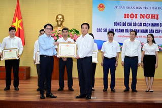 Hải Dương: Sở Giao thông vận tải và huyện Nam Sách dẫn đầu chỉ số cải cách hành chính
