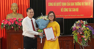 Thêm một Phó Tổng biên tập, lãnh đạo Báo Nam Định đều là nữ 