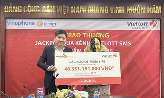 Đầu năm có người trúng Vietlott 48 tỷ đồng