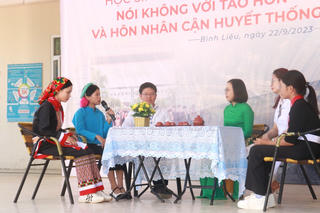 Học sinh DTTS nói không với tảo hôn và hôn nhân cận huyết thống