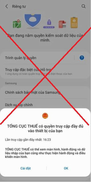 Cảnh báo về giả mạo công chức cơ quan thuế để lừa đảo
