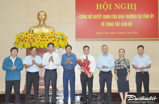 Quảng Nam: Bổ nhiệm Phó Chánh văn phòng Tỉnh ủy