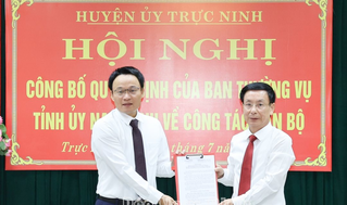 Nam Định: Giám đốc sở Tài chính làm Bí thư Huyện ủy Trực Ninh