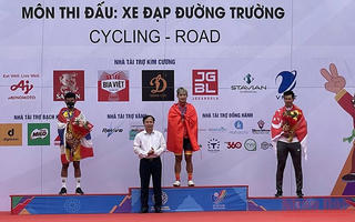 Việt Nam giành Huy chương Vàng và Bạc xe đạp đường trường nam, nữ