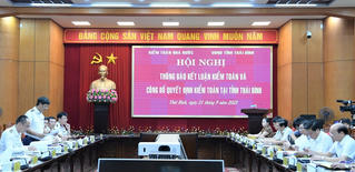 [VIDEO] Công bố quyết định kiểm toán Báo cáo quyết toán ngân sách địa phương năm 2022 tỉnh Thái Bình