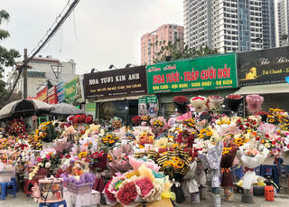 Nguy cơ ô nhiễm môi trường từ phụ kiện nilon của các bó hoa làm quà tặng ngày 8-3