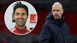 Họp báo trước trận Arsenal vs Mu: Ten Hag phản khách vi chủ, Arteta tiểu lý tàng đao