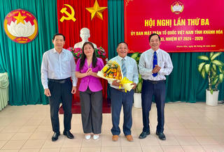Ủy ban Mặt trận Tổ quốc Việt Nam tỉnh Khánh Hòa có tân Phó Chủ tịch