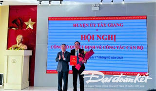 Quảng Nam: Chủ tịch huyện Tây Giang làm Bí thư Huyện ủy Thăng Bình