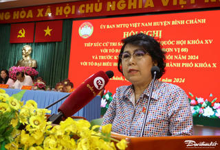 Phó Chủ tịch Tô Thị Bích Châu tiếp xúc cử tri huyện Bình Chánh, TP HCM