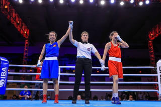 Nữ võ sĩ Ngọc Trân giành chiến thắng ở giải Vô địch Boxing thế giới 2023