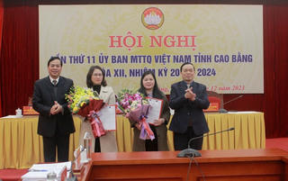 Ủy ban MTTQ Việt Nam tỉnh Cao Bằng có nữ Phó Chủ tịch mới
