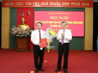 Thái Nguyên có tân Phó Bí thư Tỉnh ủy 8x