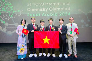 Đội tuyển Việt Nam xếp thứ 2 thế giới về kết quả Olympic Hóa học quốc tế 2024