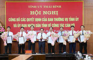 Thái Bình: Luân chuyển, bổ nhiệm nhiều lãnh đạo sở, huyện