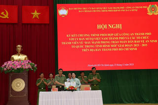 TP Hồ Chí Minh: Mặt trận và Công an phối hợp thực hiện phong trào bảo vệ an ninh Tổ quốc