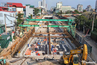 Sắp triển khai hạng mục khó nhất dự án hầm chui Kim Đồng - Giải Phóng