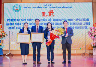 Trường Cao Đẳng Dược Trung ương Hải Dương đạt tiêu chuẩn kiểm định chất lượng cơ sở giáo dục nghề nghiệp