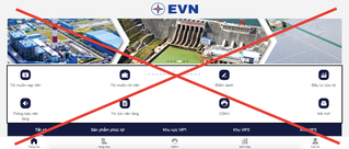 Lại xuất hiện trang web giả mạo EVN