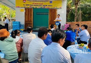 Ninh Thuận: Bàn giao 21 căn nhà Đại đoàn kết cho các hộ nghèo, hộ cận nghèo năm 2023