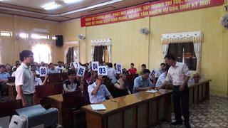 Đấu giá 18 lô đất ở Mê Linh, chênh gần 57 tỷ đồng so với giá khởi điểm