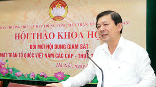 Nghiên cứu giải pháp đổi mới nội dung giám sát của Mặt trận