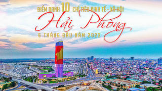 [Infographic] Điểm 10 chỉ tiêu KTXH của Hải Phòng trong 6 tháng đầu năm 2022