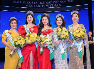 Vũ Thị Hoa đăng quang Hoa hậu Quý bà Trái đất Việt Nam 2024