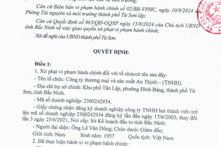 Bắc Ninh: Xả thải vượt quy chuẩn, doanh nghiệp sản xuất bia bị phạt 192 triệu đồng