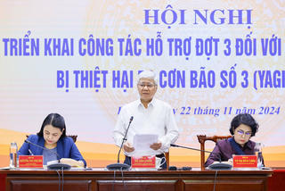 948 tỷ đồng được Ban Vận động Cứu trợ Trung ương phân bổ đợt 3 hỗ trợ khắc phục hậu quả cơn bão Yagi
